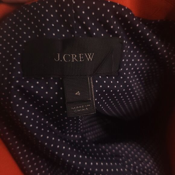 J. Crew size 4 blazer jacket button lining button collar inner pocket - Picture 7 of 14